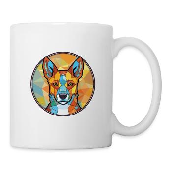 Bouvier australien chien race aquarelle colorée - Mug blanc - blanc - Droite