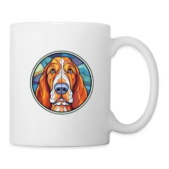 Basset Artesien Normand Dog Breed Watercolor Glass - Mug - white - Right