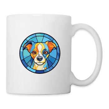 Bleu de Gascogne Petit Dog Rasse Aquarellglas - Tasse - Weiß - Rechts