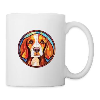 Bosnischer grobhaariger Jagdhund Hunderasse Aquarell - Tasse - Weiß - Rechts