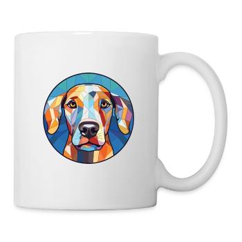 Braque Francais Dog Breed Watercolor Illustration - Mug - white - Right