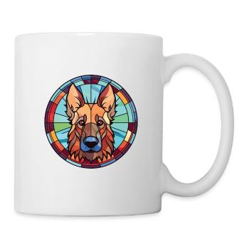 Belgian Shepherd Tervuren Dog Breed Watercolor - Mug - white - Right