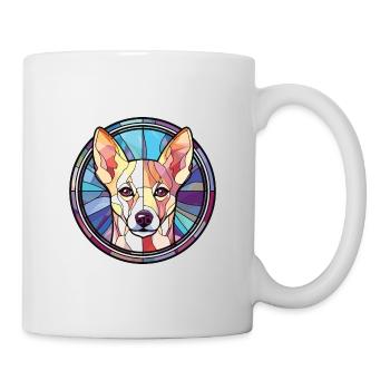 Canaan chien race coloré aquarelle Illustration - Mug blanc - blanc - Droite