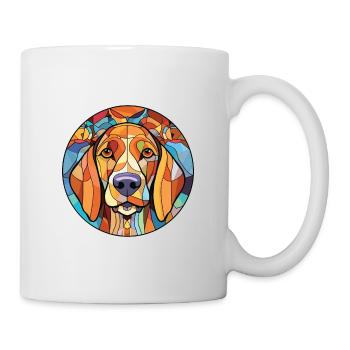 Austrealian Shephard Dog Breed Colorful Watercolor - Mug - white - Right