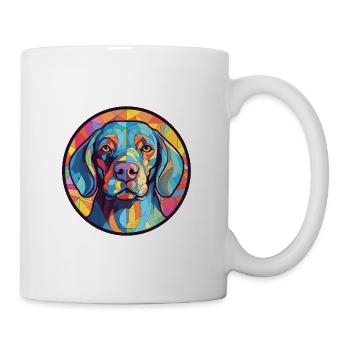 Hunderasse Bunte Aquarell Illustration - Tasse - Weiß - Rechts