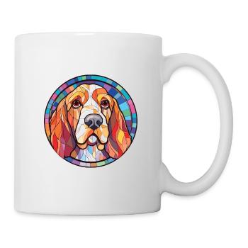 Basset Griffon Vend Grand chien race aquarelle - Mug blanc - blanc - Droite