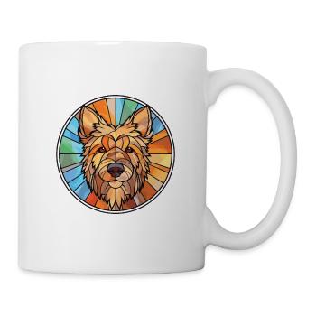 Berger Picard Hunderasse Aquarell Illustration - Tasse - Weiß - Rechts