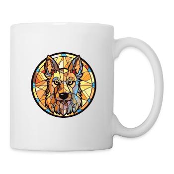 Belgischer Schäferhund Laekenois Hunderasse Aquarell - Tasse - Weiß - Rechts