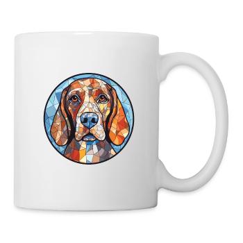 Bluetick Coonhound Dog Breed Colorful Watercolor - Mug - white - Right