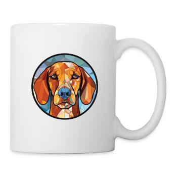 Braque D Auvergne Dog Breed Colorful Watercolor - Mug - white - Right