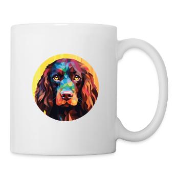 Boykin Spaniel Hunderasse Aquarell Illustration - Tasse - Weiß - Rechts