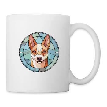 Carolina Dog Breed aquarelle Illustration sur verre - Mug blanc - blanc - Droite