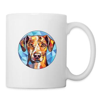 Catahoula Cur Dog Breed Watercolor Illustration - Mug - white - Right