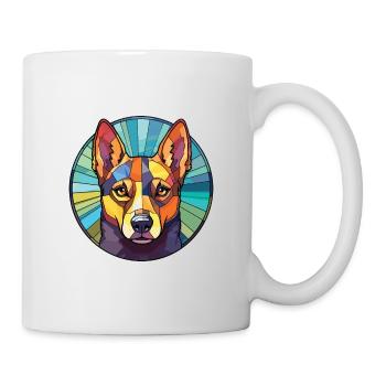 Australian Kelpie Dog Breed Colorful Watercolor - Mug - white - Right