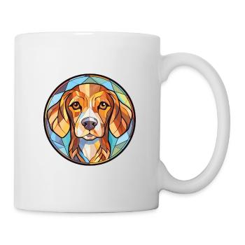 Dutch Smoushond Dog Breed Watercolor Illustration - Mug - white - Right