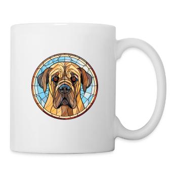 Englische Doggen-Hunderasse Aquarell-Illustration - Tasse - Weiß - Rechts