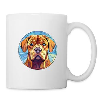 Bordeauxdogge Hunderasse buntes Aquarell - Tasse - Weiß - Rechts