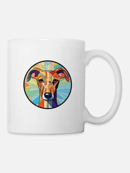 Galgo Español Hunderasse Aquarell Illustration - Tasse - Weiß