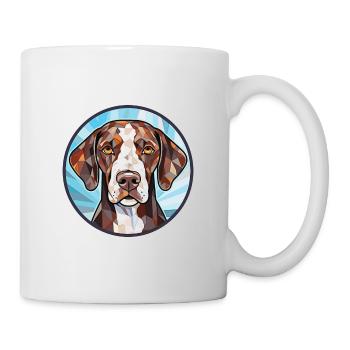 Deutsch Kurzhaar Vorstehhund Rasse Aquarell - Tasse - Weiß - Rechts
