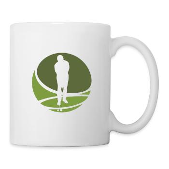 Golfer Golf Golfball - Tasse - Weiß - Rechts