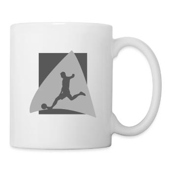 Joueur de football - Mug blanc - blanc - Droite