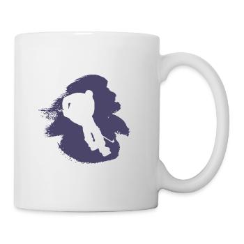 Rondelle de hockey sur glace Puck - Mug blanc - blanc - Droite