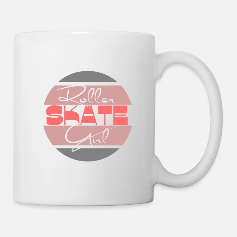 Roller skate girl, roller skating party - Mug - white