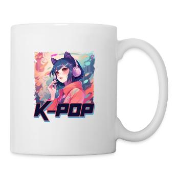 K-Pop Musik Album Cover - Anime Shirt - Tasse - Weiß - Rechts