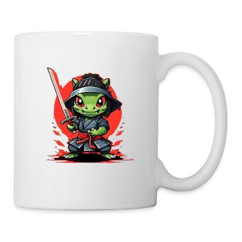 Ninja-Aligator #1 - Tasse - Weiß - Rechts
