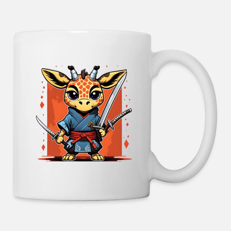 Ninja Giraffe #1 - Mug - white