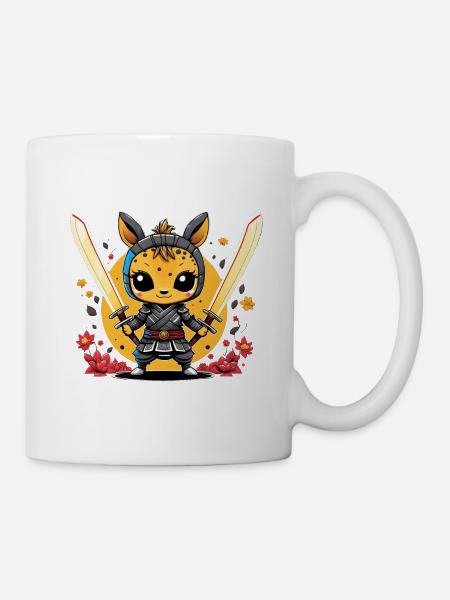 Ninja Girafe #2 - Mug blanc - blanc