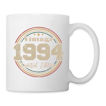 1994 Retro Vintage Geburtstag Geboren in - 1994 - Tasse - Weiß - Rechts