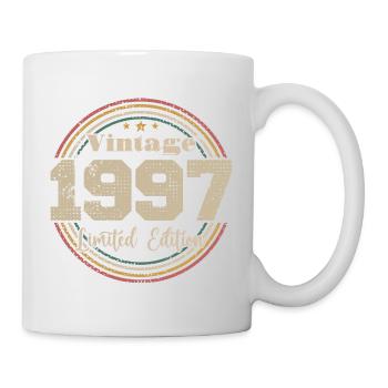 1997 Anniversaire Vintage Rétro Né En - 1997 - Mug blanc - blanc - Droite