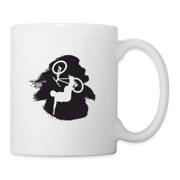 Mountain biking Mountain biking Mountain biking - Mug - white - Right