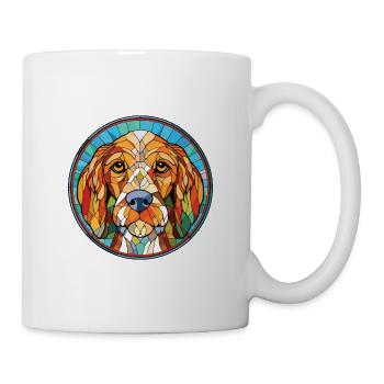 Griffon Nivernais Hunderasse buntes Aquarell - Tasse - Weiß - Rechts
