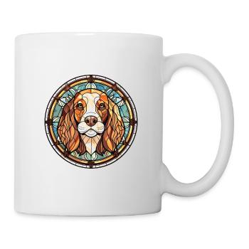 Grand Griffon Vendeen Hunderasse Aquarellglas - Tasse - Weiß - Rechts