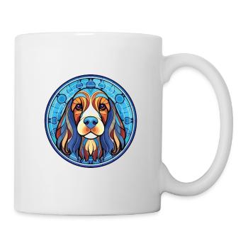 Griffon Bleu De Gascogne Race Chien Aquarelle - Mug blanc - blanc - Droite