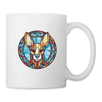 Hase indische Hunderasse Aquarell Illustration - Tasse - Weiß - Rechts