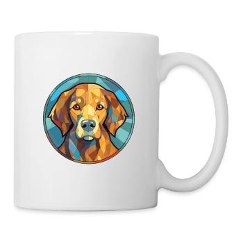 Hovawart chien race aquarelle verre Illustration - Mug blanc - blanc - Droite