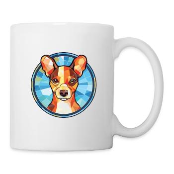 Illustration à l’aquarelle de race de chien Terrier japonais - Mug blanc - blanc - Droite