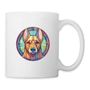 Kai Ken chien race coloré aquarelle Illustration - Mug blanc - blanc - Droite