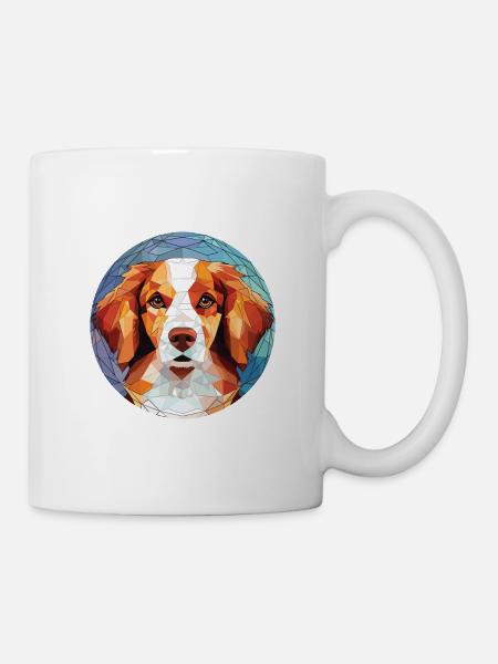 Kooikerhondje Hunderasse Aquarell Illustration - Tasse - Weiß