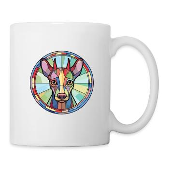 Mexican Hairless Dog Breed Watercolor Illustration - Mug - white - Right