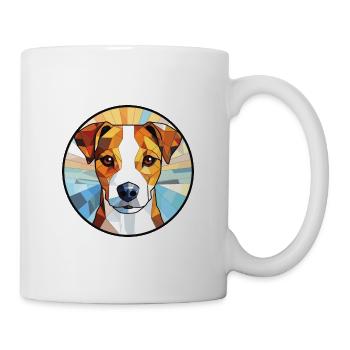 Parson Russell Terrier Hunderasse Aquarellglas - Tasse - Weiß - Rechts