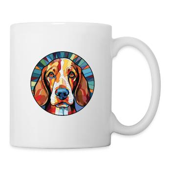 Smaland chien chien race aquarelle illustration - Mug blanc - blanc - Droite