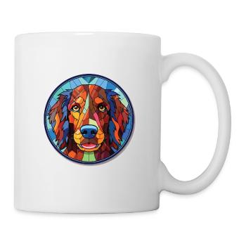 Slovensky Kopov Slovak Dog Breed Watercolor Glass - Mug - white - Right