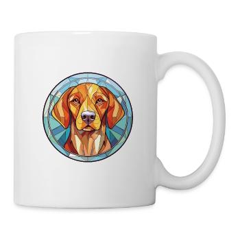 Saarlooswolfhond Hunderasse Aquarell Illustration - Tasse - Weiß - Rechts