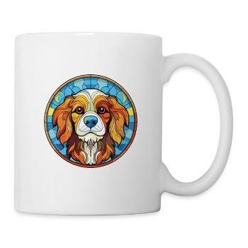 Smalandsstovare Hunderasse Aquarell Illustration - Tasse - Weiß - Rechts