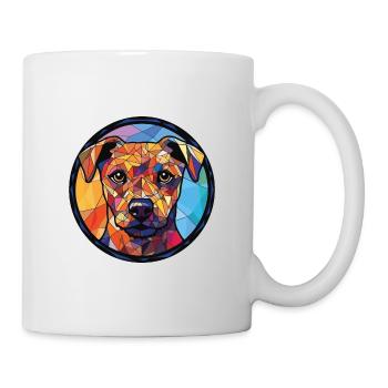 Patterdale Terrier Dog Breed Colorful Watercolor - Mug - white - Right