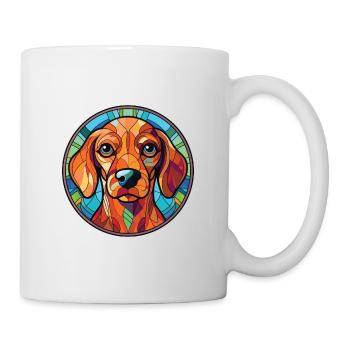 Slovensky Cuvac race chien aquarelle Illustration - Mug blanc - blanc - Droite